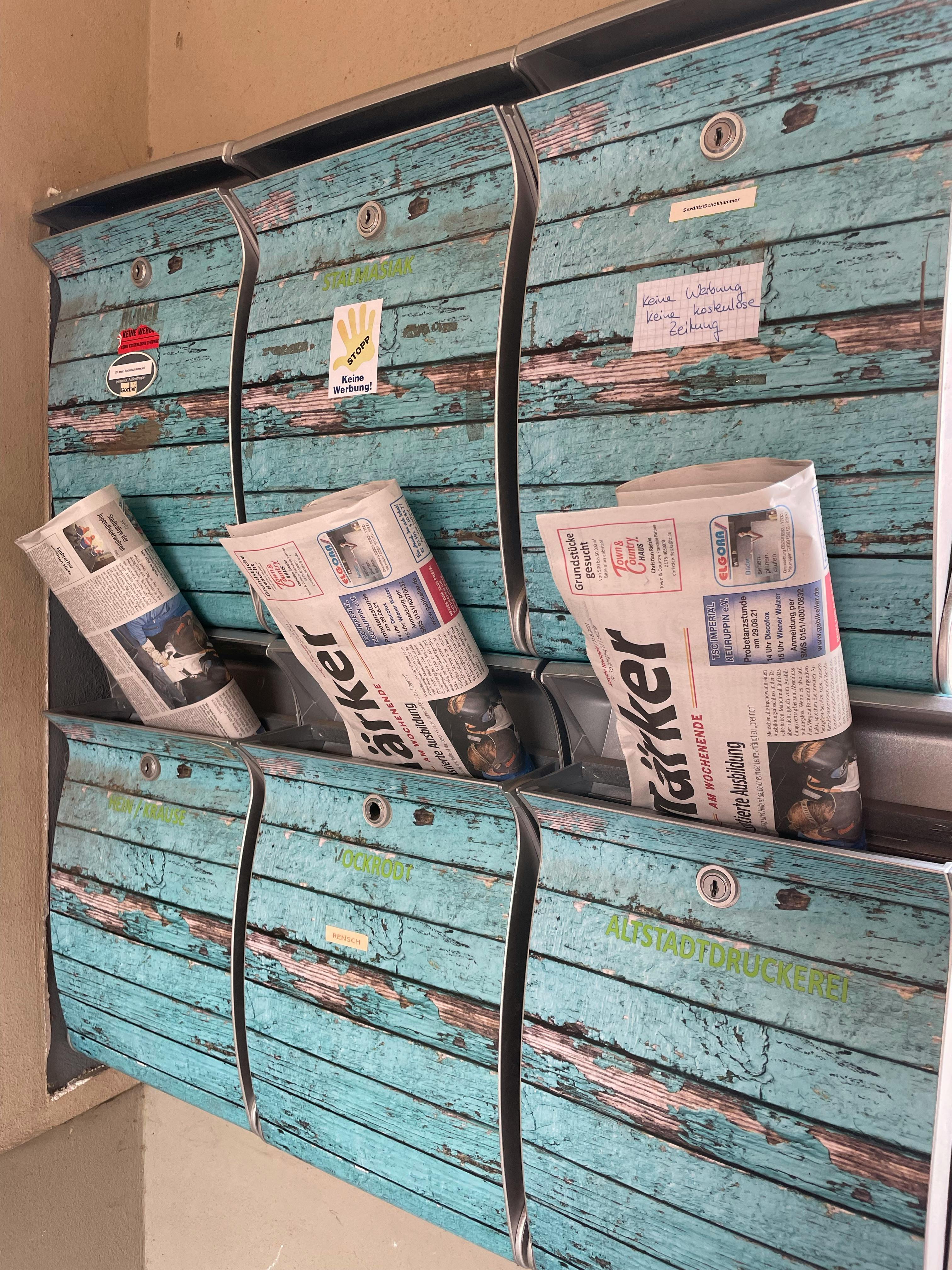 Example of letterbox distribution materials